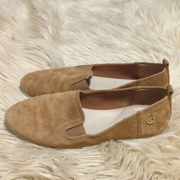 Michael Kors MK Merritt Slip on Luggage Shoes Flats Loafers Size 7.5 M - Picture 3 of 9